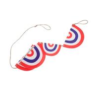 HOOTNEE 1 Set Ghirlanda Patriottica con Bandierine Americane per Decorazioni Feste Del Indipendenza Memorial Day e Dei Veterani Facile da Appendere Materiale Resistente e Versatile per