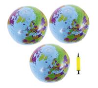 HOOTNEE 1 Set Globo Gonfiabile e Pieghevole per Insegnamento Geografia con Pompa per Scuole Uffici e Decorazioni per Feste Pratico e Portatile per Apprendimento e