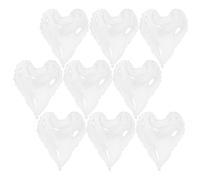 HOOTNEE 10 Palloncini Trasparenti a Forma di Cuore TPU per Confezionare Bouquet di Fiori, Materiale per Imballaggio Floreale Pratico e Decorativo, per San, Matrimoni e Feste, Confezione