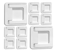 HOOTNEE 10 Pezzi Set 10 Pezzi Serrature per Porte Scorrevoli Armadio e Finestre, Fermaporta Finestra Maniglia Push-Pull Nascosta, Limitatore Sicurezza per Sportelli Armadietti,