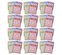 HOOTNEE 100 Pezzi Carte Bingo Colorate in Carta Resistente per Giochi da Tavolo Colori Vivaci per Bomboniere e Tombola Feste di Compleanno e Tea Party