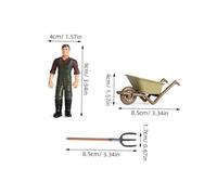 HOOTNEE 12 Accessori Miniatura per con Contadini Decorazioni Realistiche per Scene Agricole e Giocattoli Educativi per e Feste