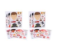 HOOTNEE 12 Fogli Adesivi Pompiere Puzzle a Tema Carriera Decalcomanie per Lavoretti Fai da Te e Attività per Feste Adesivi Premio Scuola Sicuri e Facili da Staccare