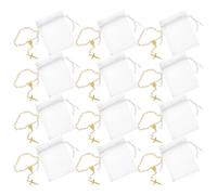 HOOTNEE 12 Set di Braccialetti Rosario Mini in Lega con Perline e Croce per Battesimo Comunione Matrimonio e Occasioni Speciali, Eleganti e Spiritualità Bianco