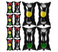 HOOTNEE 16 Palloncini Semaforo Gigante in Alluminio Rosso Giallo Verde Decorazioni per Feste di Compleanno a Tema Auto da Corsa Articoli per Festa Oggetti di Scena Fotografia