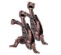 HOOTNEE 2pezzi Porta Incenso in Rame Forma Di Tartaruga Kung Fu Antica Supporto Per Bastoncini Incenso Bruciatore Decorativo Retro Creativo Da Tavolo Per Casa Ufficio e Sala Da Tè