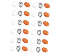 HOOTNEE 36pezzi Miniature Egg Models Micro Landscape Eggs for Miniature Decor for Festivals and Crafting Plastic Design Creative Projects