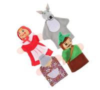 HOOTNEE 4 pezzi Burattini da Dito in Legno Animali Giocattoli Educativi per Bambine Marionette per Racconti e Giochi di Ruolo Sicuri e Riutilizzabili per Feste e Regali