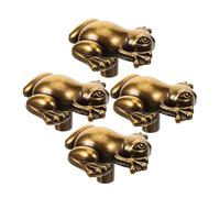 HOOTNEE 4 pezzi Maniglia Vintage per Mobili Forma di Rana in Lega di Zinco da Pomelli Anticati per Porte Resistente e Antiruggine Stile Minimalista per Armadi e Comò