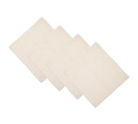 HOOTNEE 4 Pezzi Tessuto per Ricamo a Punzone Beige 26x26 in Lino | Griglia per Punto Croce, Progetto Fai da Te, Uso Versatile, Facile da Apprendere