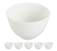 HOOTNEE 6 Pezzi Ciotole per Maschera Viso in Silicone Medio Miscelazione Professionale per Trattamenti Estetici Riutilizzabili e Impilabili Ampia Apertura per Applicazione Uniforme