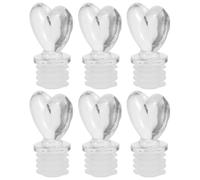 HOOTNEE 6 Pezzi Tappi per Bottiglia in Plastica e Gomma, Tappi Decorativi Multiuso Stile Vintage per Decorazione Casa e Tavolo da Trucco