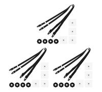 HOOTNEE 6 Pezzi tracolla regolabile televisore cinghie di sicurezza per mobili ribaltamento dei mobili sulla prevenzione cinghie di fissaggio Black