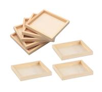 HOOTNEE 8pezzi Vassoio in Legno Per Puzzle Organizer Portatile in Legno Grezzo Per Smistamento Puzzle Accessorio in Per Migliorare Spaziale