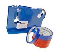 HOOTNEE 9 Pezzi Dispenser Taglierina per Nastro da 12mm, Macchina Sigilla Sacchetti Plastica, per Confezionamento e Chiusura Pacchi Alimentari