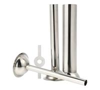HOOTNEE Accessori per Tritacarne in Acciaio Inossidabile, Imbuto per Salsicce, Coni da 14mm, 19mm e 25mm, Adatti a Macchine per Insaccati da 55mm, per Riempimento di Salsicce