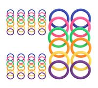 HOOTNEE Anelli da lancio per bottiglie da 60 pezzi, cerchi in plastica da 5 cm, gioco della bottiglia per feste di Carnevale, accessori di ricambio per lancio ad anello