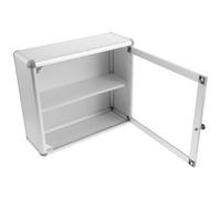 HOOTNEE Armadietto da Parete per Medicinali Montabile, Contenitore Resistente per Farmacia Domestica, Scatola per Farmaci D’emergenza e Oggetti Smarriti, per Ufficio e Spazi Comuni