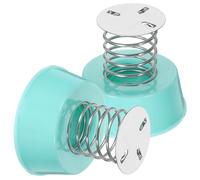 HOOTNEE Base a Molla Adesiva per Bambola Che Scuote la Testa, Set 2 Pezzi Colore Blu Lago, Base Elastica per Giocattoli da Cruscotto Auto, Adatta a Veicoli Elettrici