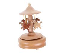 HOOTNEE Carillon Rotante in per Ragazzo Ragazza Albero di Natale Musicale Natalizio Carillon Fatto Mano