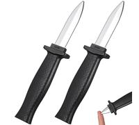 HOOTNEE Coltello Retrattile Finto in Plastica 2 Pezzi, Giocattolo di Halloween per Feste e Scherzi, Oggetto di Scena Leggero e Sicuro e Spettacoli Teatrali