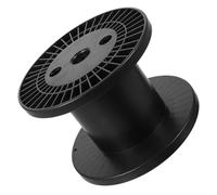 HOOTNEE Cord Storage Reel in nero plastico, versatile wire management, 6.3x6.3x4.49 in, outdoor and on-the-go use, for fishing lines and wires