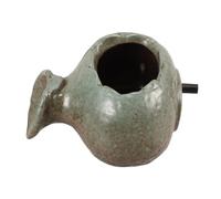 HOOTNEE Fontana Decorativa in Ceramica con Cascata, Vaso per Acqua Corrente, Vaso in Ceramica con Fiori, Vaso per Fontana da Tavolo, Vaso per Cortile Esterno