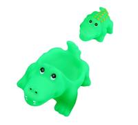 HOOTNEE Giocattoli da Bagno per Set 2 Pezzi a Forma di Coccodrillo in Plastica Galleggiante Cigolio, Giocattolo per Bagno e Nuoto, per Vasca e Piscina Piccoli