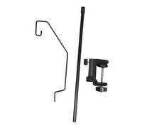 HOOTNEE Iron cord arm, cable support for steam iron, supporto cavo ferro da stiro nero in ferro, morsetto per da stiro, previene i rischi di inciampo, per casa e piccolo studio