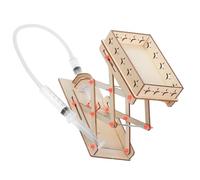 HOOTNEE Kit Piattaforma Elevatrice Giocattolo da Laboratorio in Legno, Cric di Sollevamento a Forbice Fai da Te Altezza Regolabile, Esperimento Scientifico Educativo per Uso in Classe