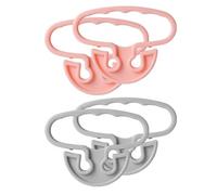 HOOTNEE Manici per Borse della Spesa 4 Pezzi in Pp Rosa, Impugnature Ergonomiche che Eliminano la Fatica della Mano, per Uso Esterno Durante la Spesa Colore Casuale