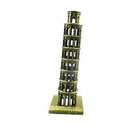 HOOTNEE Mini Statua Torre Pendente Pisa Edificio Italiano Scultura Lega Zinco Ornamento Decorativo Casa Statuetta Architettonica Tavolo