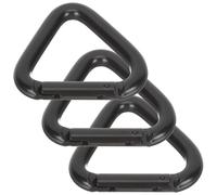 HOOTNEE Moschettone Triangolare in Lega di Alluminio Set da 3 Pezzi Moschettoni Clip Piccoli e Resistenti per Arrampicata Escursioni e Accessori Trekking Uomo Ganci da Zaino e Cintura