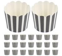HOOTNEE Pirottini Mini in Carta Alimentare 100 Pezzi, Resistenti al Calore e Non Facili da Rompere, per Pasticceria e Hotel, Design Classico Semplice e Affascinante