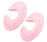 HOOTNEE Protezione Antipizzicamento Dita in Silicone 2 Pezzi Fermaporta Sicurezza per Porte Anti-chiusura Accidentale Rosa