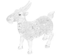 HOOTNEE Puzzle 3D di Cristallo a Forma di Capra Bianca Ornamento da Tavolo Creativo per Decorazione Casa e Ufficio Idea Regalo per Compleanno e Collezionisti