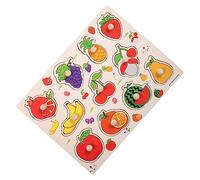 HOOTNEE Puzzle Legno Interattivo Educativo per Montessori Sicuro e Resistente Apprendimento per Età Prescolare e Relazione Genitore Design Frutta