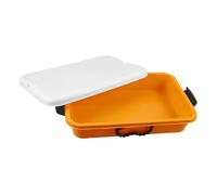 HOOTNEE Sabbiera Portatile Con Coperchio in Plastica Resistente, Vassoio Da Gioco Multiuso Con Maniglia Comoda, Contenitore Per Giocattoli Bambini Per Attività Indoor e Outdoor