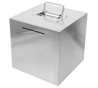 HOOTNEE Salvadanaio Indistruttibile in Acciaio Inossidabile per Adulti Contenitore Risparmio Denaro Grande Capacità Resistente e Facile da Pulire con Maniglia Portatile per Casa e Ufficio