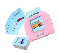 HOOTNEE Set Carte Educative Inglese per Macchina Parlante Giocattolo Educativo Portatile per Apprendimento Parole Suoni Animali e Lettere Sviluppo Coordinazione Occhio-Mano per Studio