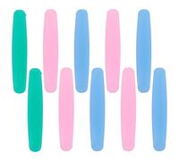 HOOTNEE Set da 10 Spremi-dentifricio Luminoso Manuale in Plastica Resistente, Dispenser per Dentifricio e Cosmetici, Strumento Riutilizzabile Antispreco per Uso Domestico e Colore Casuale