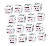 HOOTNEE Set da 16 Dadi da Poker 16Mm in Acrilico per Giochi da Tavolo Dadi Bugiardi e Accessori per Giochi di Società per Feste Viaggi e Uso All’Aperto