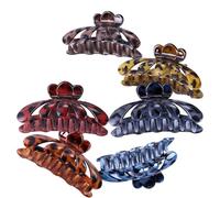 HOOTNEE Set di 6 Mollette per Chioma Donna in Resina Elegante alla Moda, Adatte a Diversi Stili di Chioma, Facili da Trasportare per Uscite e Occasioni Importanti