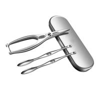 HOOTNEE Set di Crab Picks e Crab Scissor Kit in Acciaio Inossidabile 304, 1 Set, Sicuri e Facili da Usare per Cucina e Amanti dei Frutti di Mare