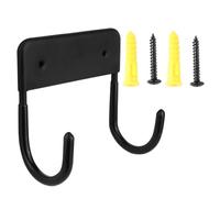 HOOTNEE Supporto da Parete Nero per Asse da Stiro in Ferro Portaoggetti Salvaspazio Ganci Resistenti Organizzatore Multifunzione per Lavanderia Ufficio e Camera da Letto