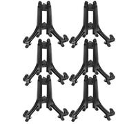 HOOTNEE Supporto per Cavalletto Acrilico da Tavolo 6 Pezzi, Espositore Mini Porta Monete Trasparente, Cavalletti da Tavolo per Esposizione di Piccoli Oggetti