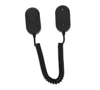 HOOTNEE Supporto Per Telecomando Magnetico Da Parete Contenitore Organizer Senza Trapano Per Telecomandi Tv E Elettronica Blocco Sicurezza Nero Cavo Retrattile Incluso