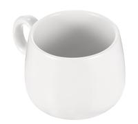 HOOTNEE Tazza in Ceramica Bianca per Caffè e Tè, Facile da Pulire Design Semplice e Confortevole, per Uso Quotidiano e Regali di Compleanno o Anniversario