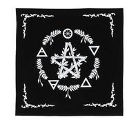 HOOTNEE Tovaglia per Tarocchi in Panno Morbido e Resistente, Decorativa e Creativa Simboli di Notte, Sole e Stelle, per Gioco e Divinazione su Scrivania
