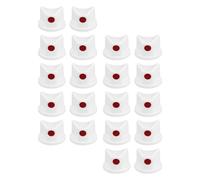 HOOTNEE Ugelli per Vernice Spray 20 Pezzi in PE Bianco Finitura Senza Cuciture e Resistente all'Acqua, Adatti per Valvola Maschile da 4mm, Accessori per Bombolette Spray Graffiti